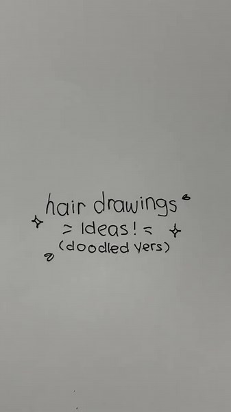 hair drawing idea! #drawing #draw #ideas #fyp