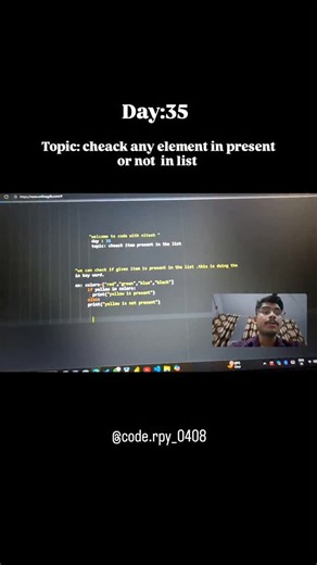 Nitesh singh negi on Instagram: "Learning python with nitesh . . . . . . #computerscience #pythonprogramming #code #instagood #reelsinstagram #instamood #instadaily #reelitfeelit❤️❤️ #reelkarofeelkaro #reelitfeelit #reelforyou #trending #instagram"
