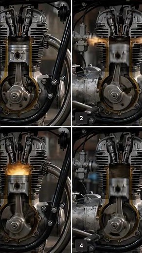 Inside a Harley-Davidson V-Twin Engine | See How It Works in Real Time 🔥 #3danimation #engineering
