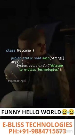 Latest Funny Hello World Java Program 😂🤣 #funymemes #coding #shorts