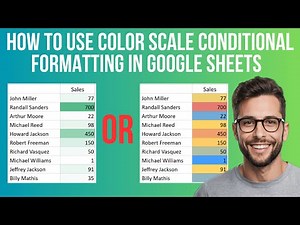 How To Use Color Scale Conditional Formatting In Google Sheets