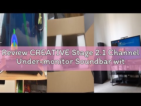 Review CREATIVE Stage 2.1 Channel Under-monitor Soundbar with Subwoofer for TV, Computers, and Ultra