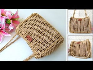 LATEST CROCHET BAGS TUTORIAL SUPER EASY FOR BEGINNERS