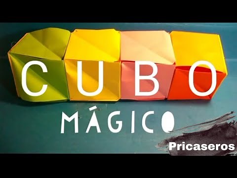 ¿cómo hacer un cubo mágico de origami?
