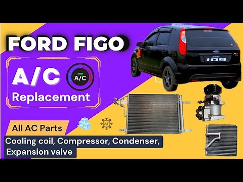 Ford Figo AC (all parts) Replacement ll Ford Figo/Fiesta AC Servicing || Compressor || Cooling Coil