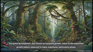 Acropetal development in biology