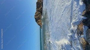 Wild Waves: Aerial Scenes of Blanes in the Face of Costa Brava's Tempestuous Seas