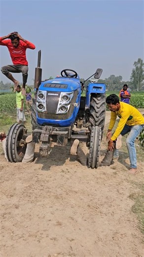 The man behind the wheel stole the tractor by putting on two prosthetic legs.