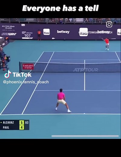 Everyone in tennis has a tell #tenis #tenniscoachtiktok #tennisbiomechanics #howtoplaytennis #miamiopentennis #dropshottennis