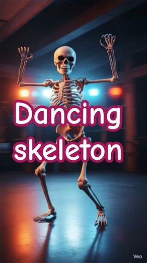 "Dancing Skeleton on Fire Beats 💀🎶 ☠️️ #funny #SkeletonDance #BeatDrop#SpookyFun #ViralShorts #cute
