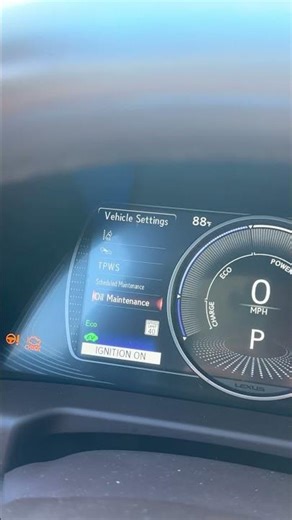 2021 Lexus es300h oil light reset
