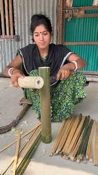 Amazing Bamboo Craft! Eco-Friendly Rice Winnowing Tray Made by Hand