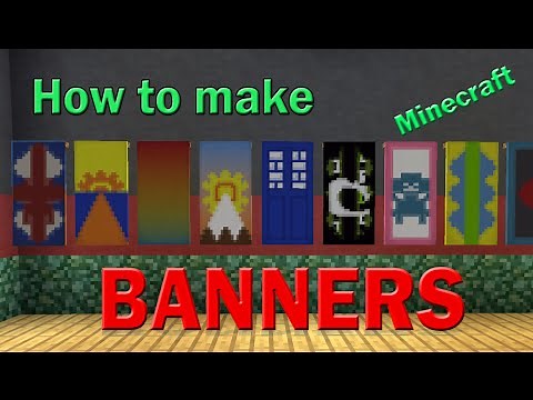 How to make a minecraft BANNER + ideas for banner design