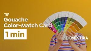 Learn how to create an easy-to-make gouache color-match card, with illustrator and urban sketcher, Maru Godàs. Discover her detailed steps on the blog: http://domestika.co/GouacheColorCard | Domestika