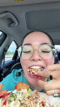 Chipotle Honey Chicken Bowl ASMR Mukbang 🤤✨#chipotle #crunchyasmr #mukbangeatingshow #eatingasmr