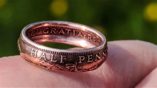 Make a ring from a British coin