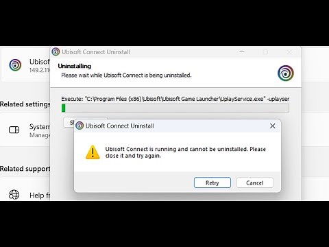 Fix Ubisoft Connect Uninstall Error Ubisoft Connect Is Running And Cannot Be Uninstalled