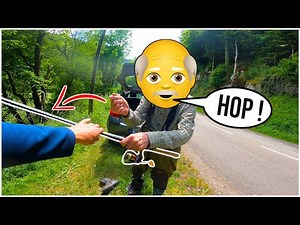 Ce PAPY de 80 ANS PIQUE ma CANNE car je PÊCHE AUX LEURRES ! Une rencontre INSOLITE !