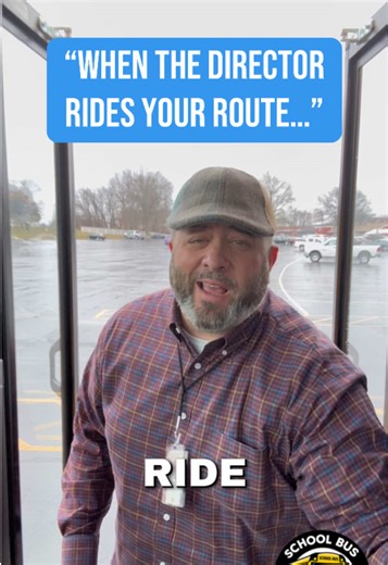School Bus Confessionals | When the director rides your route. Sometimes leadership means getting out of the office and onto the bus. Drivers — does your director ever ride along with you? 🚍 #schoolbusconfessionals #busdriverlife #schooltransportation #driversmatter #leadership