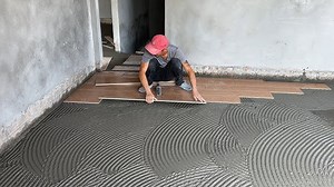 Building a Reinforced Concrete Kitchen Table and Installing Ceramic Tiles