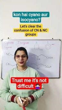 Cyano Isocyano | Cyanide Isocyanide | IUPAC | Organic Chemistry | Nomenclature | functional groups