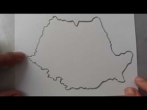 How to draw the map of Romania? | Cum să desenezi harta României?