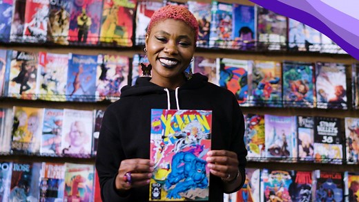 75K views · 255 reactions | Ariell Johnson doesn’t wear a cape. But to many comic book fans and artists, she’s a superhero. Her Amalgam Comics & Coffeehouse in Phildadelphia is dedicated to championing diversity in comics. | Great Big Story | Facebook