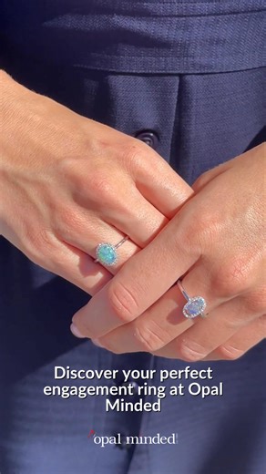 Two opal rings, one unforgettable choice. 💍✨ Will your heart say yes to: 💙 1.28ct black opal — timeless allure in 18K white gold with 22 dazzling diamonds, or ❤️ 0.62ct black opal — delicate elegance framed by 22 radiant diamonds. Each ring celebrates the rare beauty of Australian black opal, handcrafted to last a lifetime and beyond. A treasure to wear, an heirloom to keep. Looking for something truly yours? ✨ Explore our bespoke designs and let us create the opal engagement ring of your drea