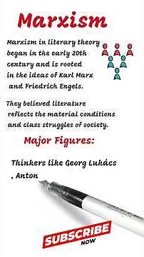 Marxism in Literary Theory and Linguistics : Marxist Theory