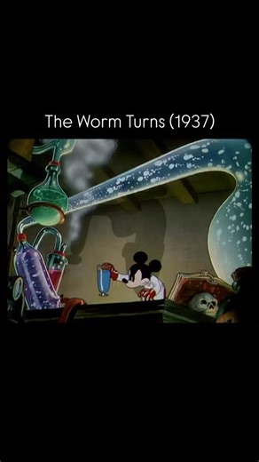 74K views · 8.9K reactions | In The Worm Turns, Mickey concocts a courage building potion and tries it out on a few test subjects, including Pluto. The short isn’t exactly scary, but its opening sequence was used to test the effects in the Wicked Queen’s laboratory in Snow White and the Seven Dwarfs. | Disney History Channel | Facebook