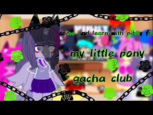 🦄 come and learn with pibby fnf // my little pony // gacha club 🦄