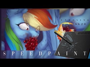 BUBBLE BLOOD [GAOMON S620 REVIEW+UNBOXING] GORE CONTENT | Speedpaint