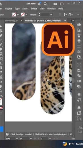 Clip masking tutorial for beginners #designtips #adobesoftware #adobeillustrator