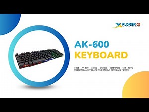 iMice AK-600 Wired Gaming Keyboard 104 Keys Mechanical Keyboard RGB Backlit Keyboard for PC