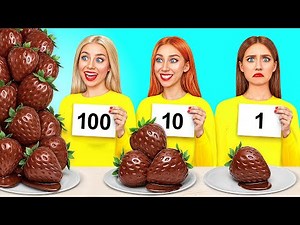100 Layers of Food Challenge | Kitchen War by Candy DO