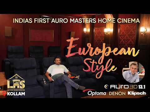 യൂറോപ്പ്യൻ സ്റ്റൈലിൽ അടിപൊളി ഹോം സിനിമ തിയേറ്റർ I Auro 3D 13.1 I Kollam, Kerala @lumierehomescreens