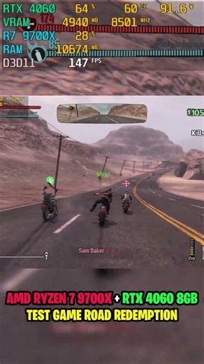 Road Redemption | AMD Ryzen 7 9700X + RTX 4060 8GB | Fantastic Graphics #roadredemption #rtx4060