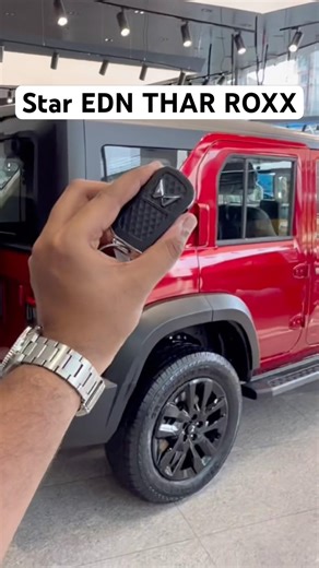 Red Color THAR ROXX ka Solid Look Deta Hai❤️#thar #mahindra #scorpio #bolero #tharlover #scorpion