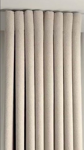 Even & Elegant Curtain Waves 🌊 Snake Track Gliding System #homedecor #curtains #interiordesign #home