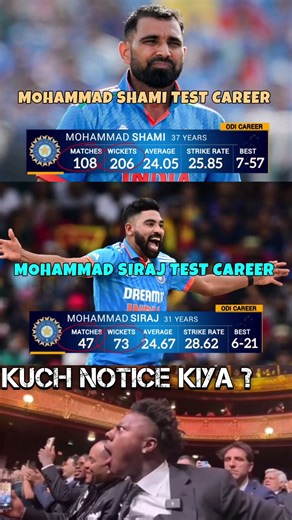 👉 SHAMI vs SIRAJ 😳🔥 WHO IS BETTER? #shorts