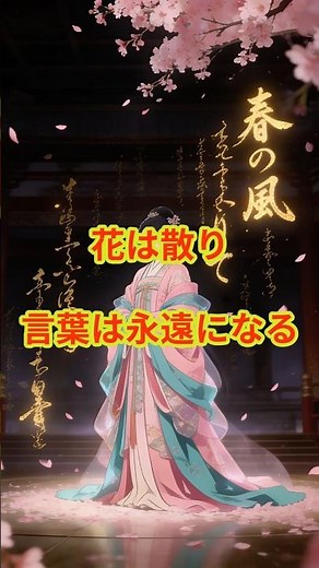 花は散り、言葉は永遠になる #小野小町 #歴史 #日本史 #平安時代 #和歌 #百人一首