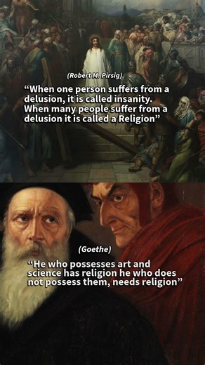religion vs delusion | goethe vs pirsig #religion #atheism