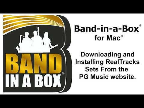 Band-in-a-Box® for Mac® - Accessing and Installing RealTracks Sets