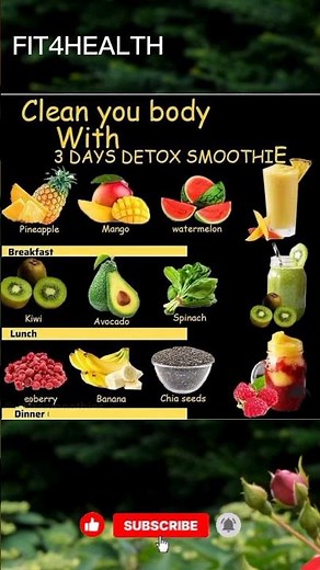 Refresh, reset, and rejuvenate with this Clean Your Body with 3 Days Detox plan! 🌿