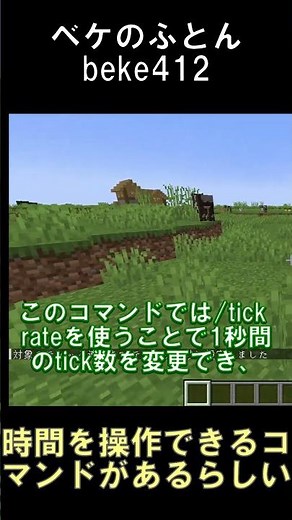 時間を操作できるコマンドが1.20.3以降のマイクラにはあるらしい【マインクラフト】【1.20.3】#shorts #マイクラ #minecraft