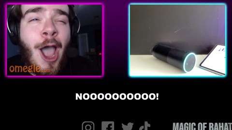 Strangers react to reversed commands on a smart device