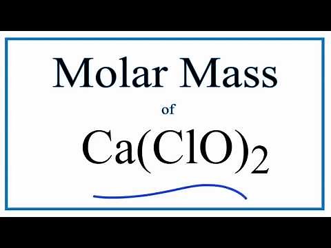Molar Mass / Molecular Weight of Ca(ClO)2: Calcium Hypochlorite