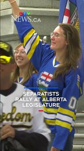 Separatists rally at Alberta legislature