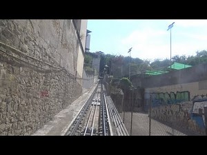[4K Barcelona] Funicular Montjuïc (climb)