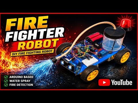 How To Make Fire Fighter Robot 🤖 | With Arduino Uno Coding